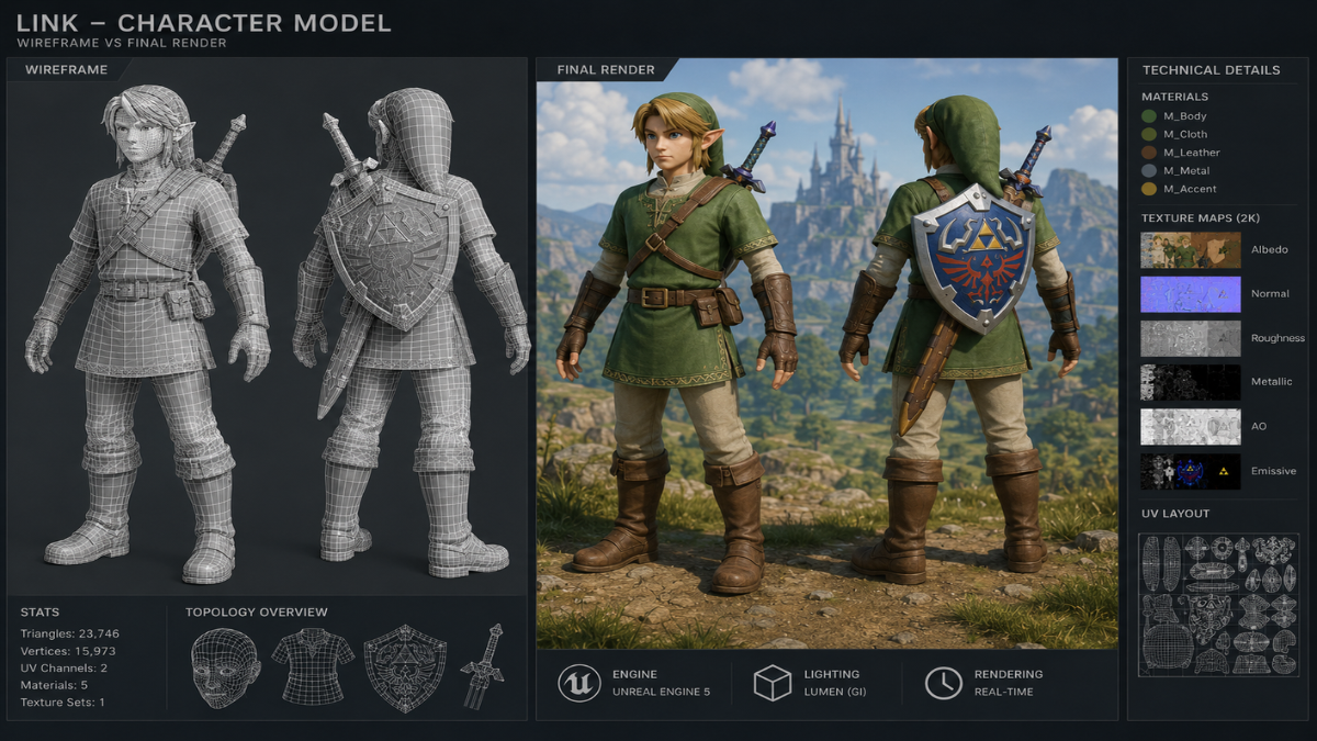 ocarina of time remake production assets