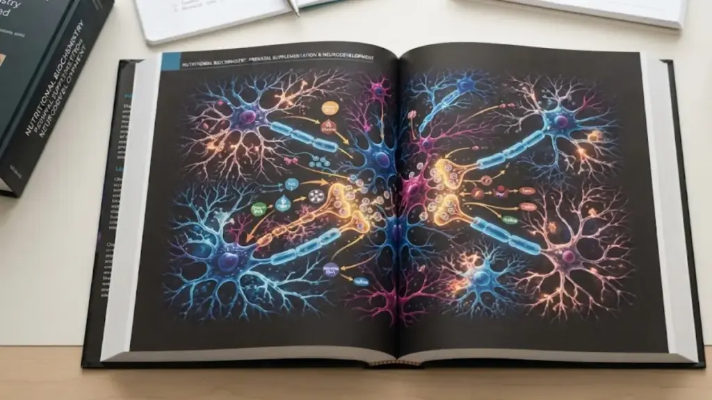 open-biochemistry-book-showing-synaptic-pathway-diagrams