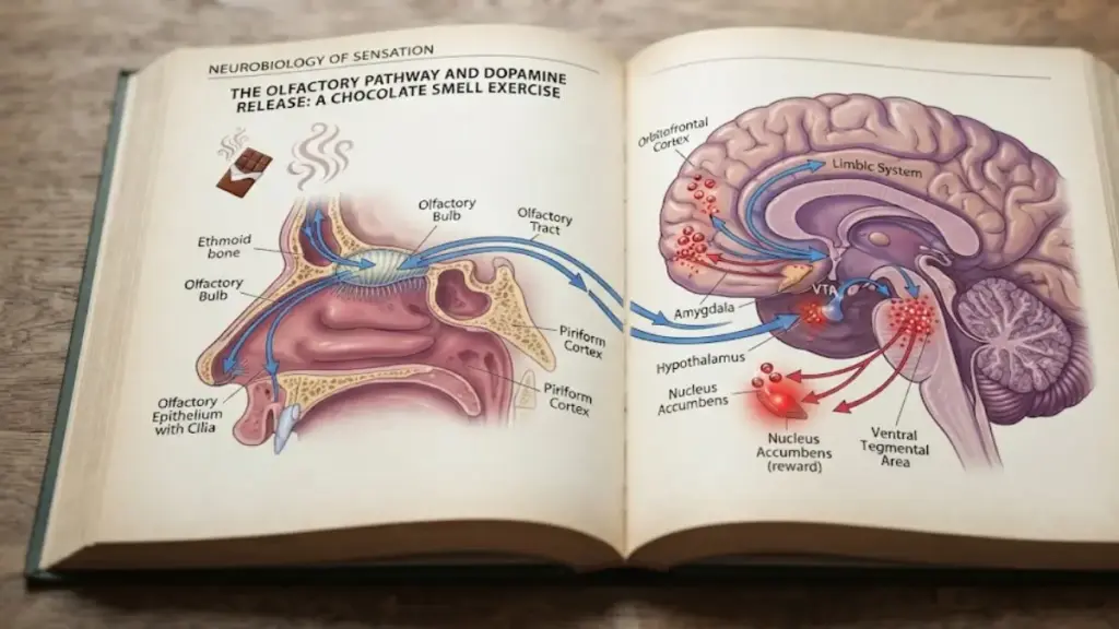 open-biology-textbook-showing-olfactory-pathway-diagrams