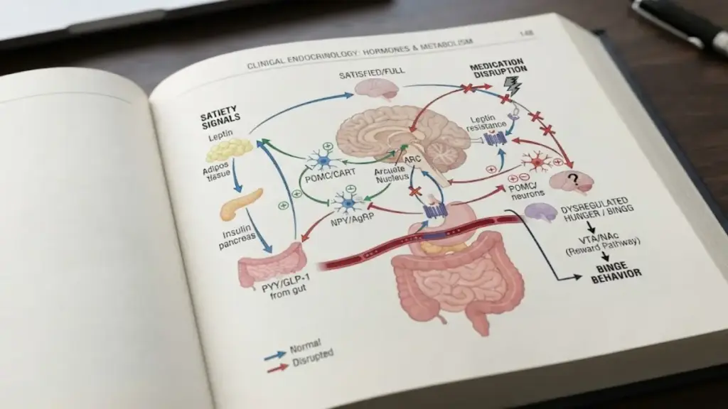 open-endocrinology-guide-showing-satiety-hormone-diagrams-in-medication-binge-eating
