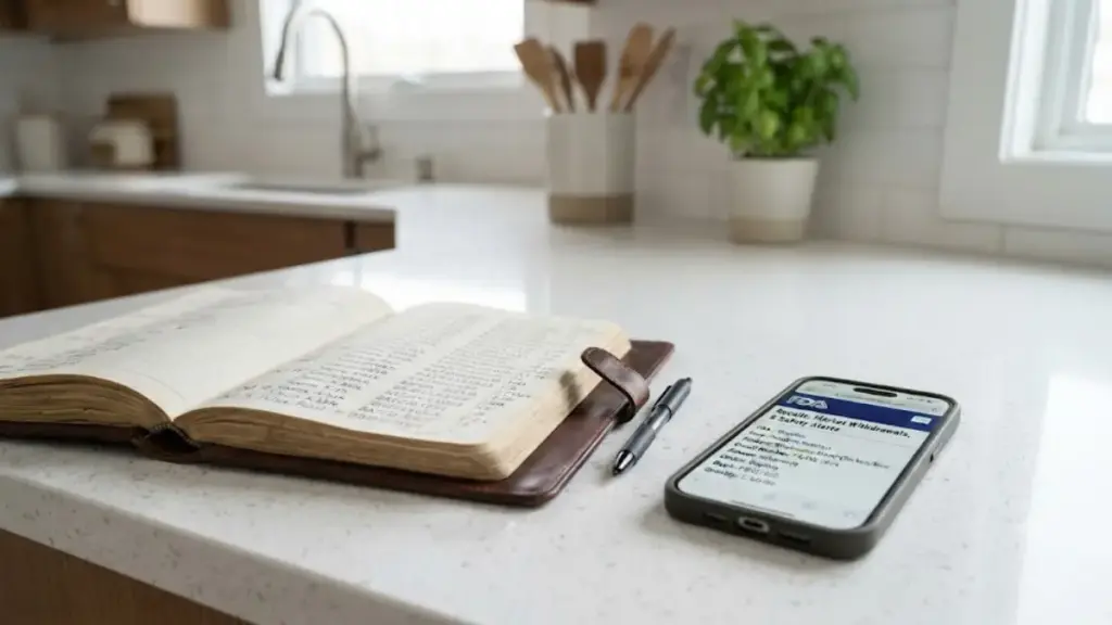 open-ledger-book-next-to-a-smartphone-showing-fda-recall-pages-dogg