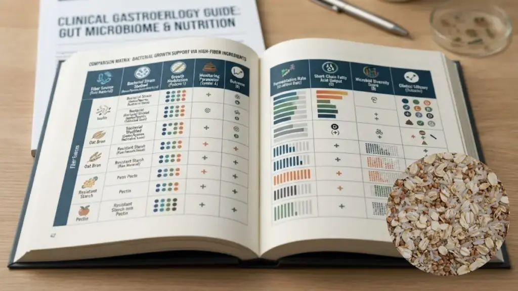 open-medical-manual-showing-gut-flora-growth-matrices