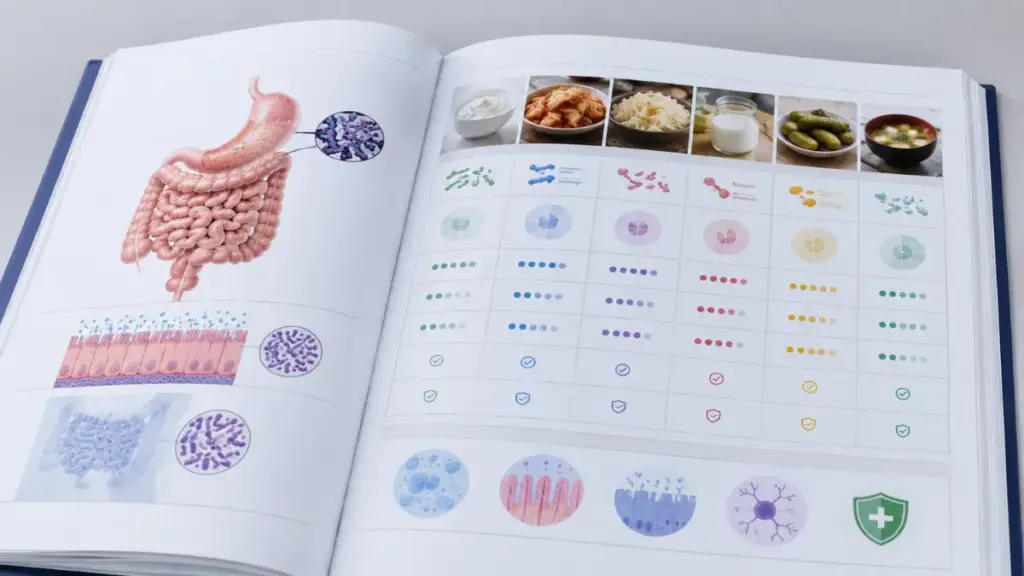 open-medical-manual-showing-microbial-diversity-comparison-matrices-dkf