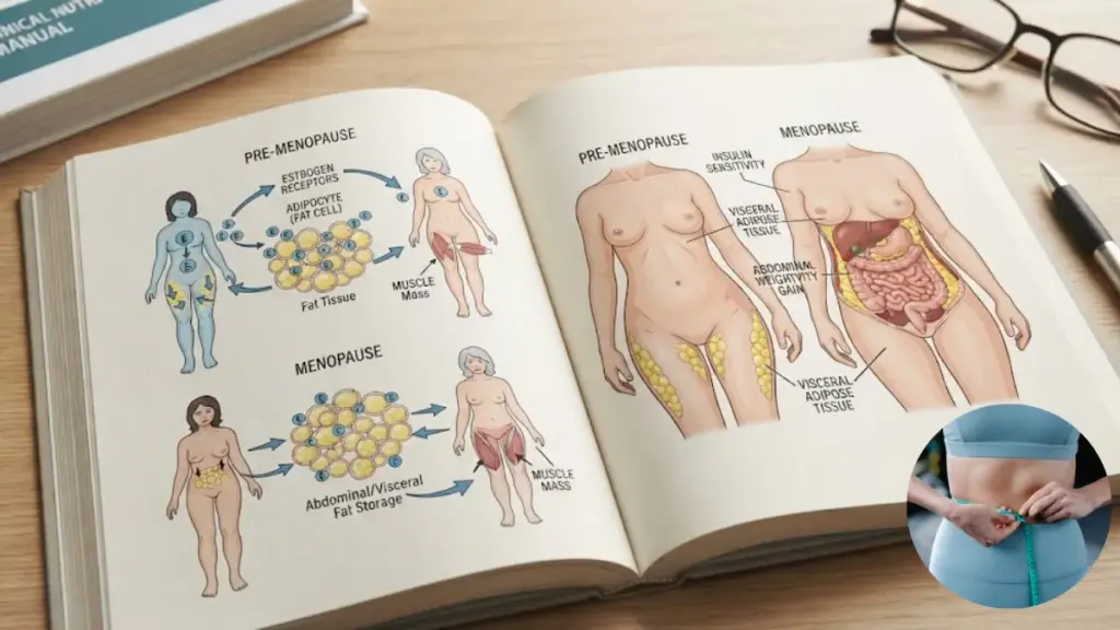 open-nutrition-book-showing-fat-cell-receptor-diagrams