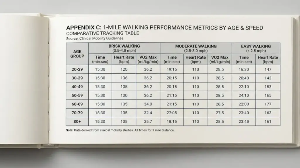 open-safety-guide-showing-walking-speed-comparison-matrices
