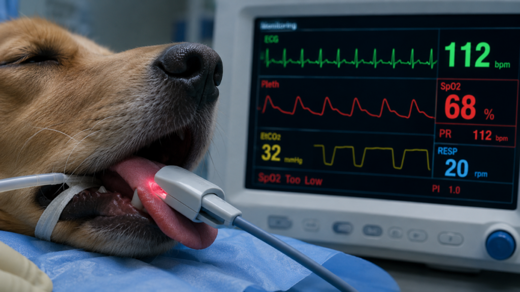 operating-room-pulse-oximeter-sensor-abnormal-dog-body-behavior