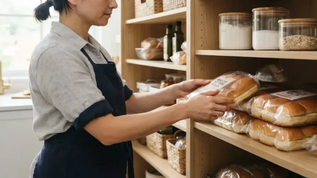 packages-of-brioche-hot-dog-rolls-arranged-neatly-on-a-pantry-shelf