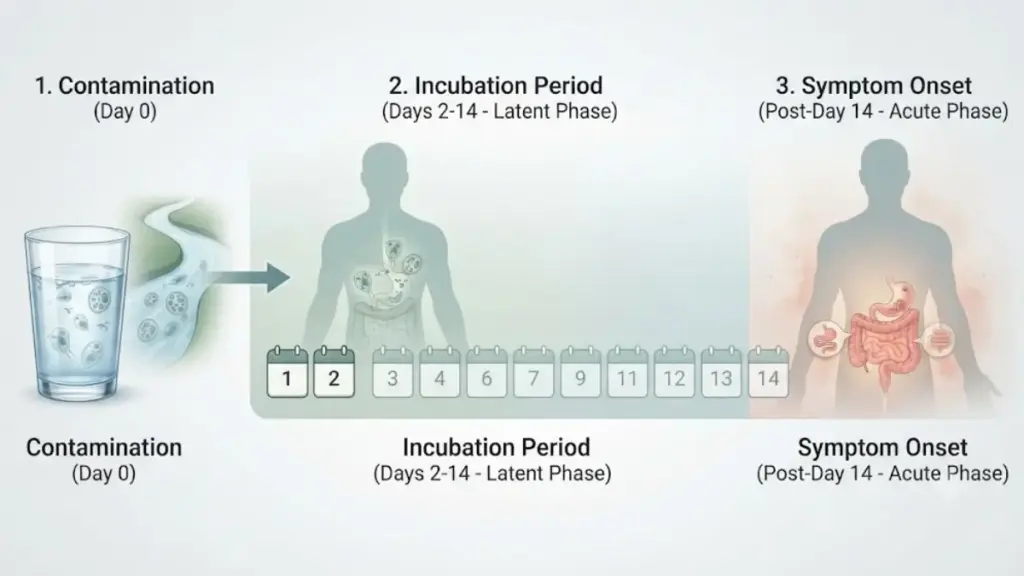 parasitic-infection-incubation-period-timeline-chart