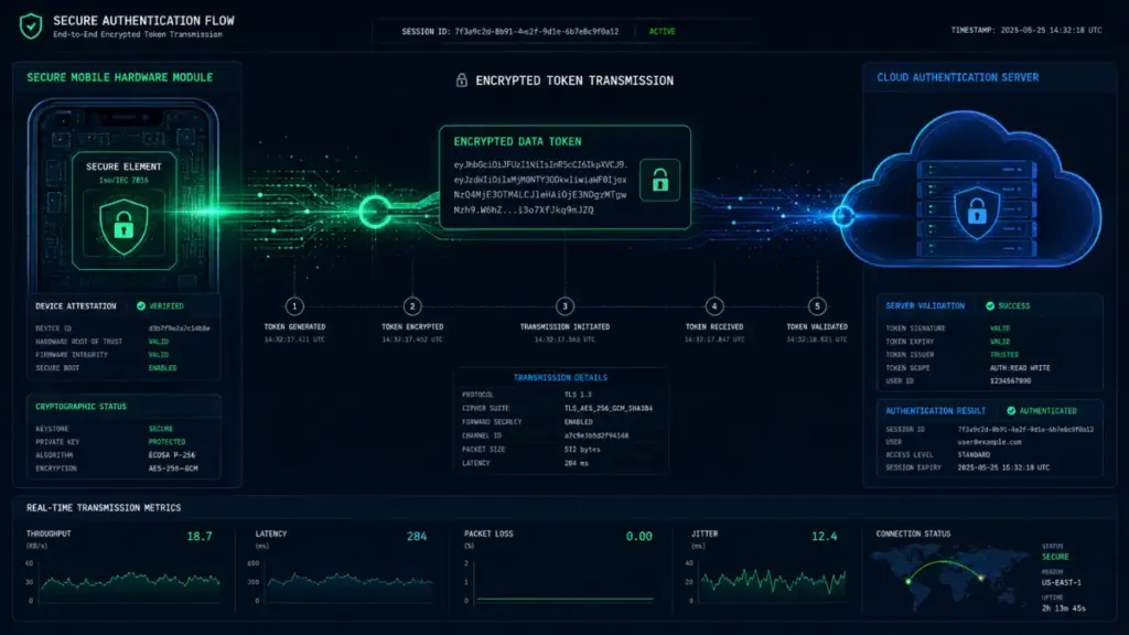 passkey vs password data token transmission