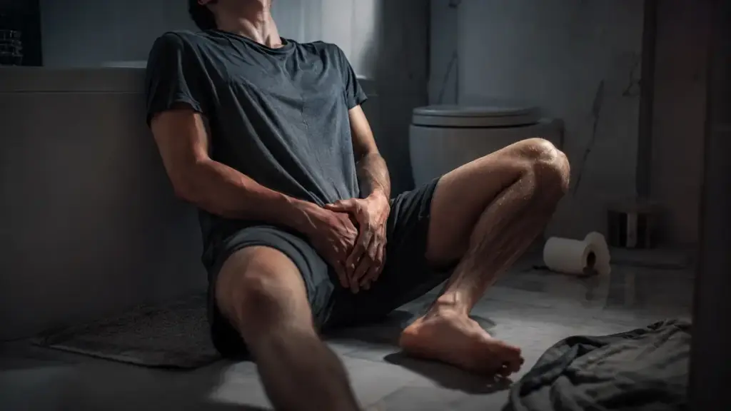  patient experiencing symptoms of scrotal torsion