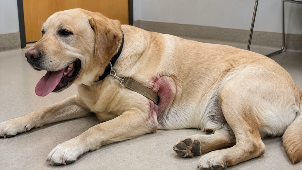  physical-lesions-and-dog-harness-body-leash-stress