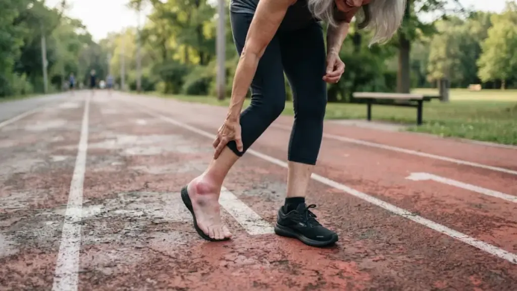 physical-therapy-bands-and-ice-pack-for-mile-walk-test-rehabilitation