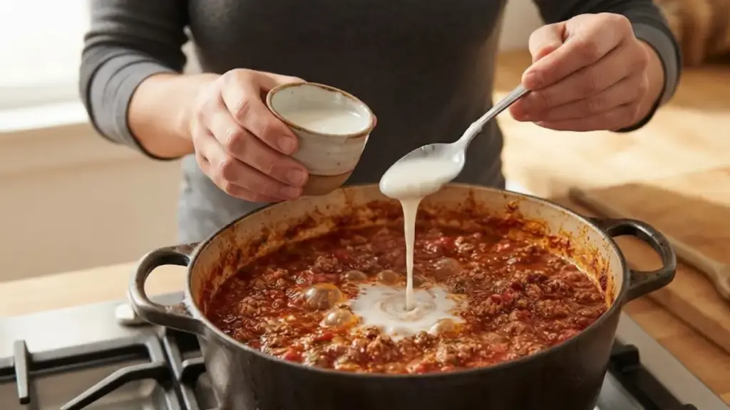 pouring-cornstarch-slurry-into-bubbling-sauce-to-thicken-a-sloppyjoe
