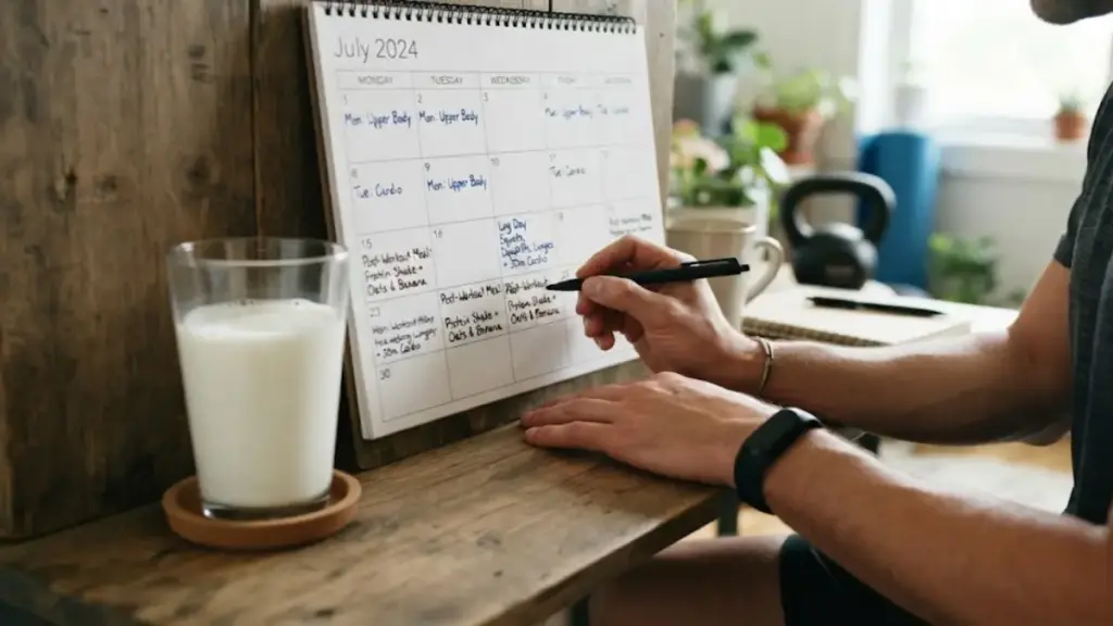pouring-fresh-almond-milk-into-a-glass-on-a-counter