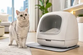 premium clean apartment litter station showcasing proper cat litter metrics
