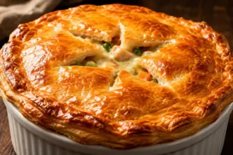 premium golden flaky pastry crust showcasing shatteringly crisp textures for chicken pot pie ideas