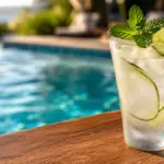 premium low calorie poolside beverage showcasing vibrant clarity and proper summer cocktail drinks metrics