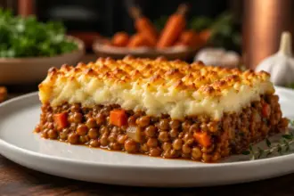 premium low cost plant based shepherd pie showcasing vibrant textures and proper vegetarian meals recipes metrics
