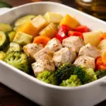 premium steamed vegetables and poultry showcasing vibrant textures for easy prepared meals
