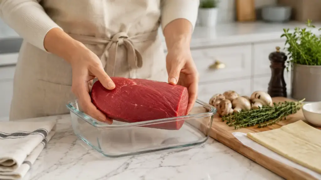 preparing-home-salted-beef-tenderloin-on-a-wire-rack-inside-the-fridge