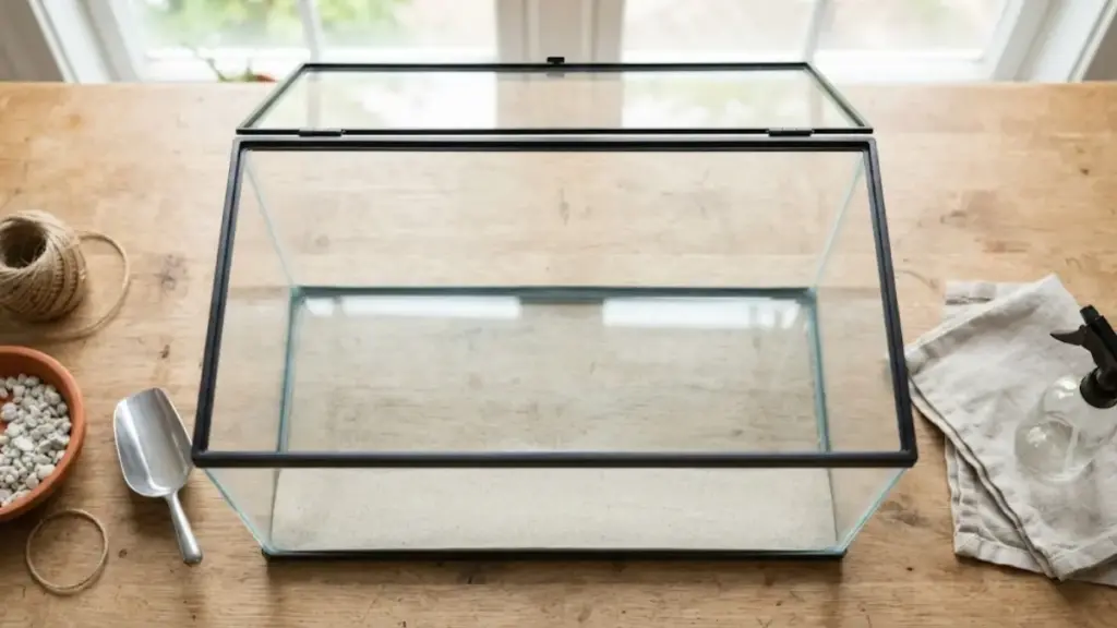 raise-python-clean-disinfected-terrarium