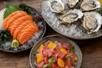 raw food dishes fresh seafood platter los angeles