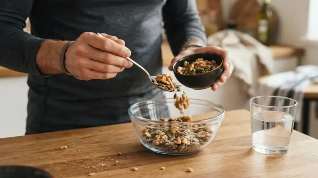 raw-walnuts-and-pumpkin-seeds-on-a-wooden-counter-gym