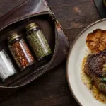 restaurant food portable seasoning kit on dining table