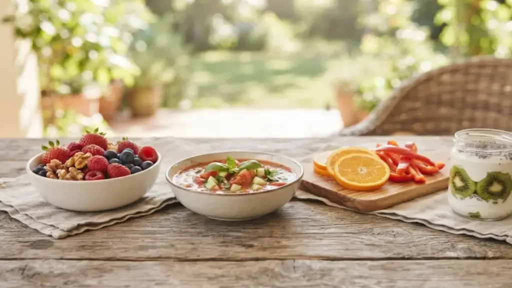 sauteed-tomatoes-in-olive-oil-and-fresh-mangoes-for-food-protects-skin-from-sun-damage-nutrition