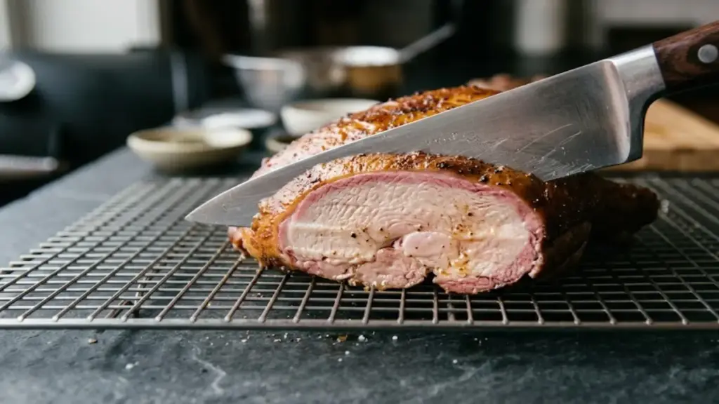 slicing-smoked-poultry-breast-revealing-a-clear-pink-smoke-ring
