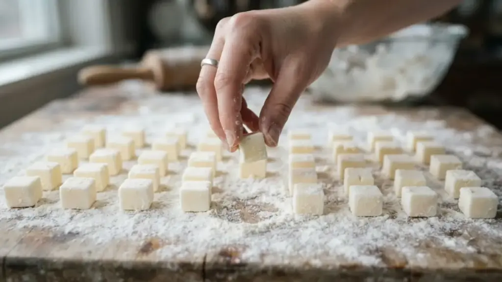 small-frozen-butter-cubes-scattered-on-flour-for-chicken-pot-pie-ideas