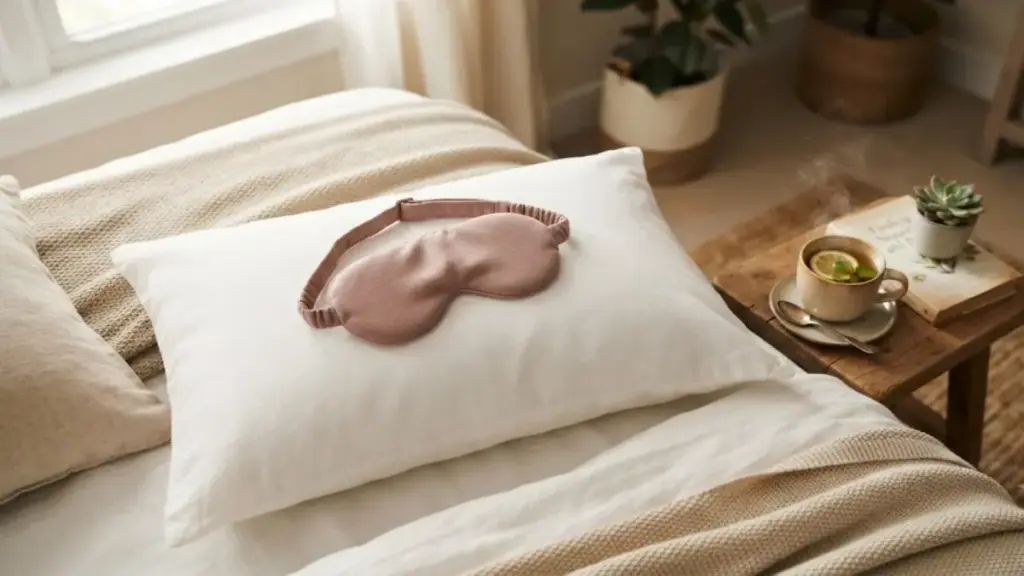 soft-fabric-eye-mask-resting-on-a-pillow-for-female-eating-disorders