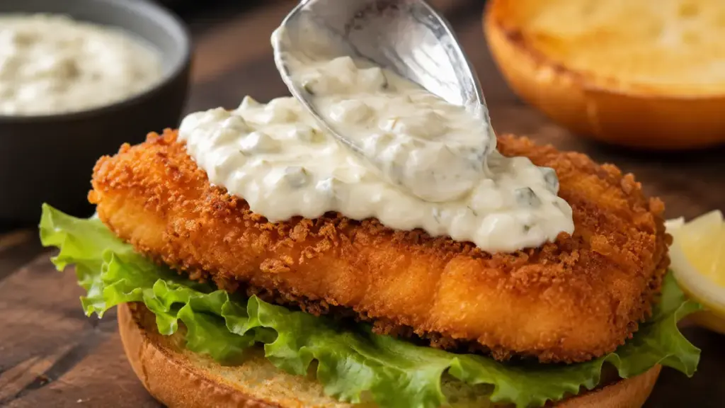 spreading-tartar-sauce-on-a-fried-fish-fillet-for-a-crispy-fish-sandwich