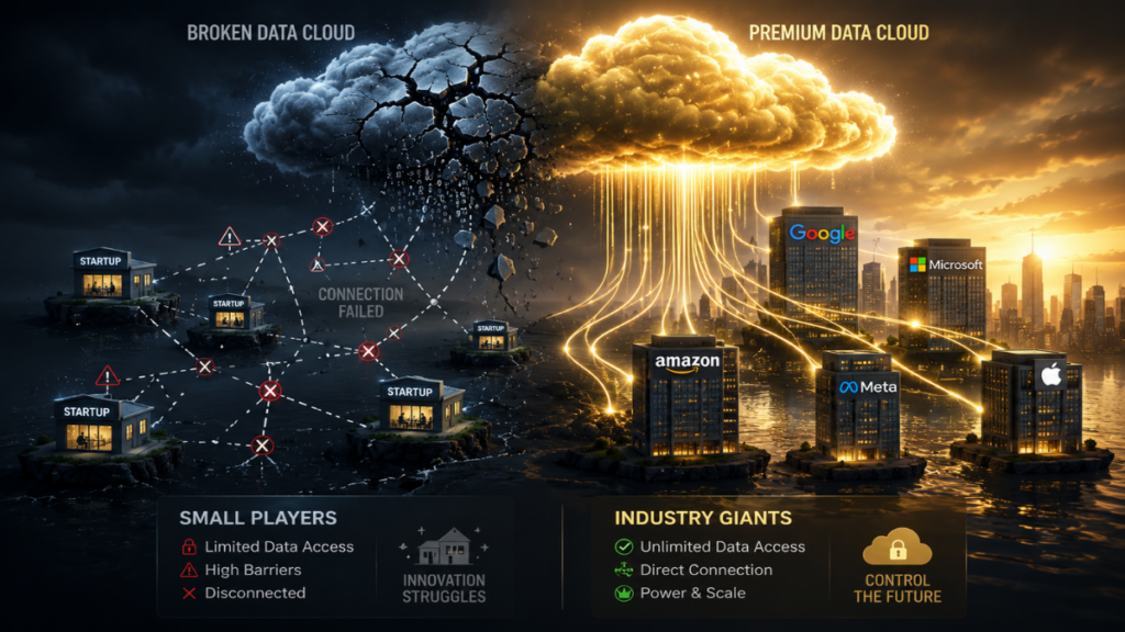 Startup companies struggling with Artificial AI data access limitations
