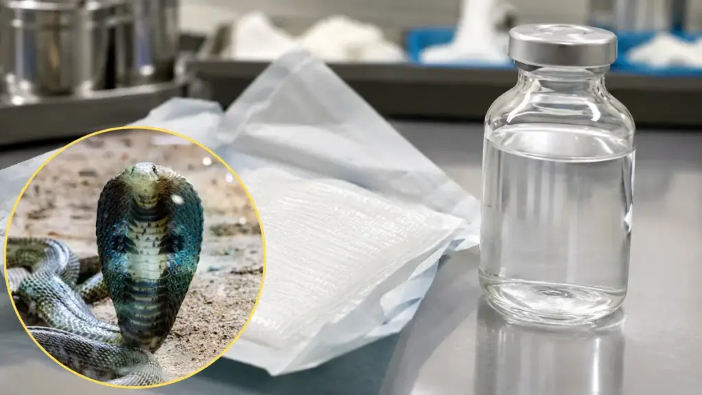 sterile-non-adherent-gauze-dressings-and-saline-wash-for-snake-bite-care