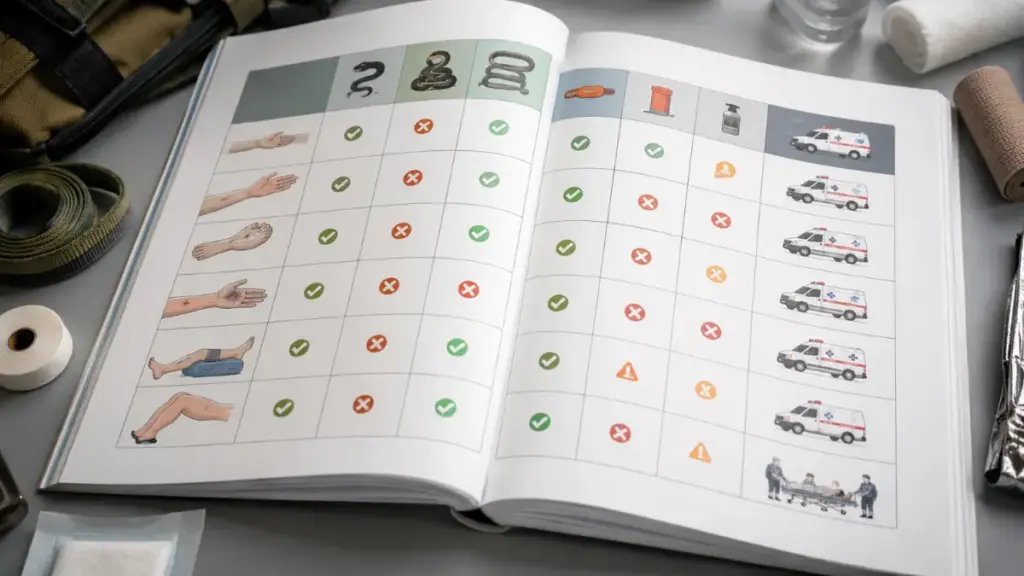 structural-first-aid-performance-and-tissue-safety-index-matrix-for-snake-bite