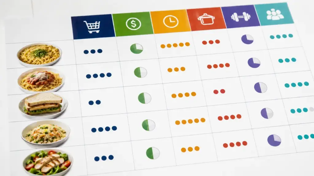 structural-meal-cost-and-preparation-time-index-matrix-for-cheap-dinner-ideas-analysis