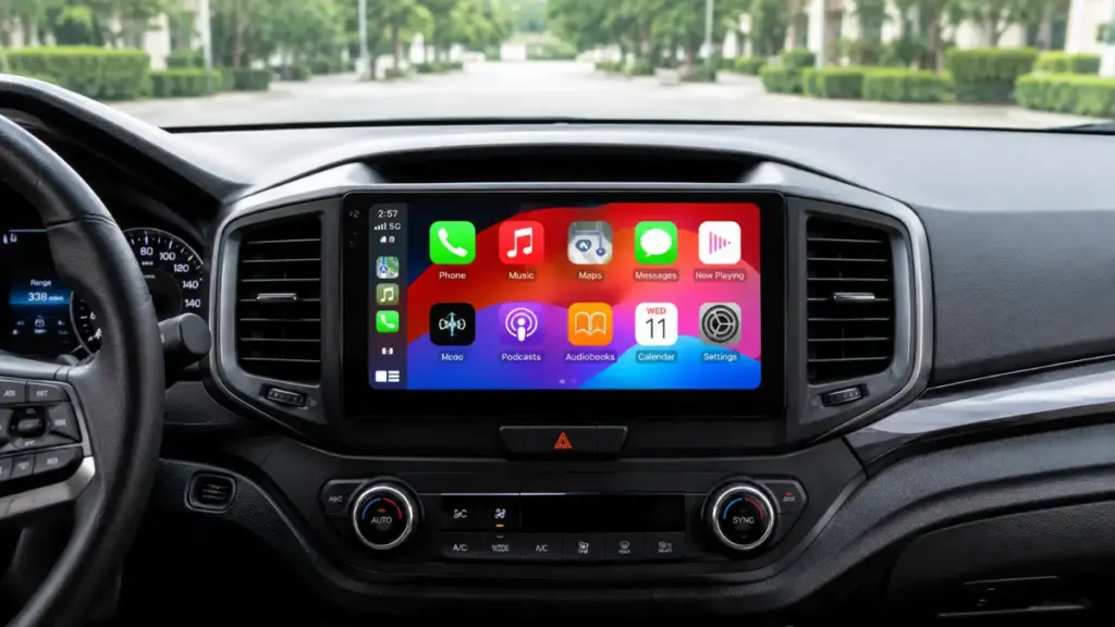 successfully installed aftermarket Apple CarPlay unit