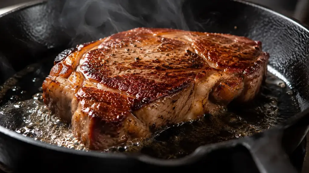 thick-beef-steak-searing-inside-a-hot-cast-iron-skillet-for-recipe-quick