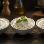 three healthy bowls of high protein low fat swaps for creamy cottage cheese meals