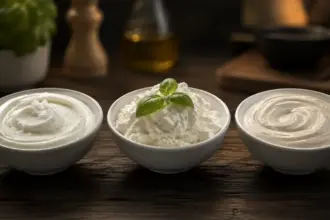 three healthy bowls of high protein low fat swaps for creamy cottage cheese meals