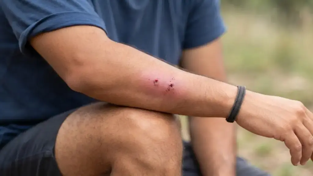 swollen-forearm-with-fang-punctures-from-a-venomous-snake-bite