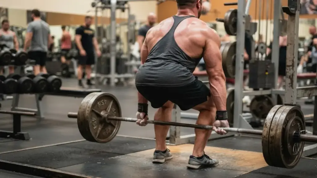 female-athlete-performing-barbell-squats-debunking-bodybuilding-myths
