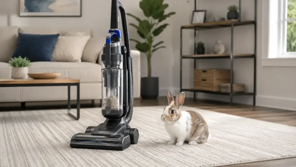 vacuuming-treated-household-carpets-to-complete-a-thorough-home-rabbit-flea-treatment