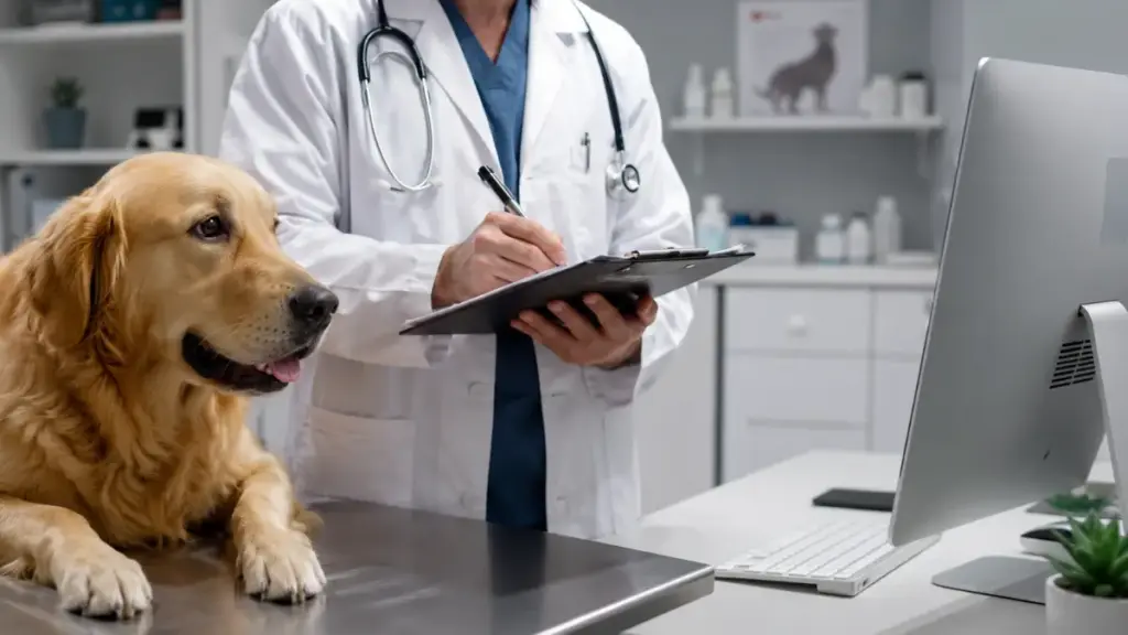 veterinary-consultation-to-verify-emergency-safety-paths-during-canine-labor