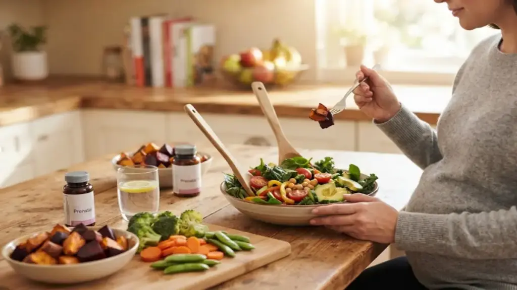 washing-a-bamboo-vegetable-steamer-basket-under-running-water