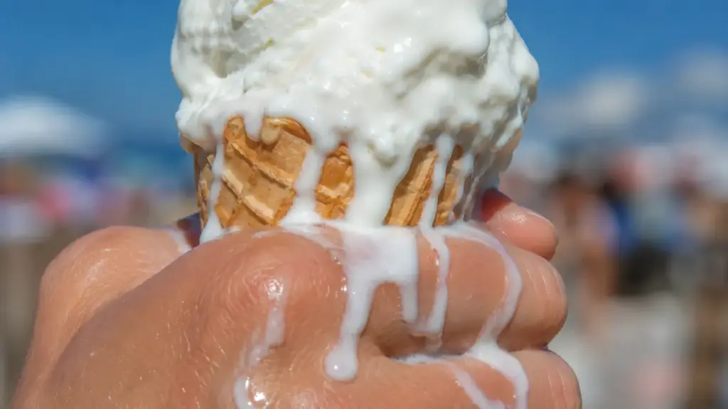 white-ice-cream-cone-melting-rapidly-and-dripping-down-a-hand