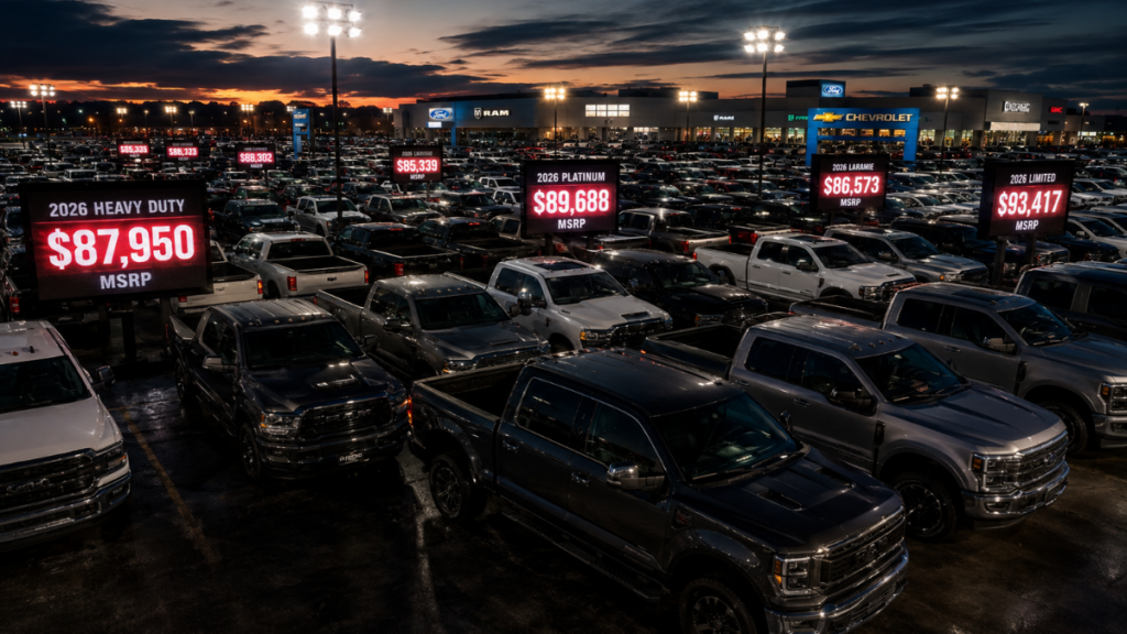 why-are-trucks-so-expensive-dealership-lot-dense