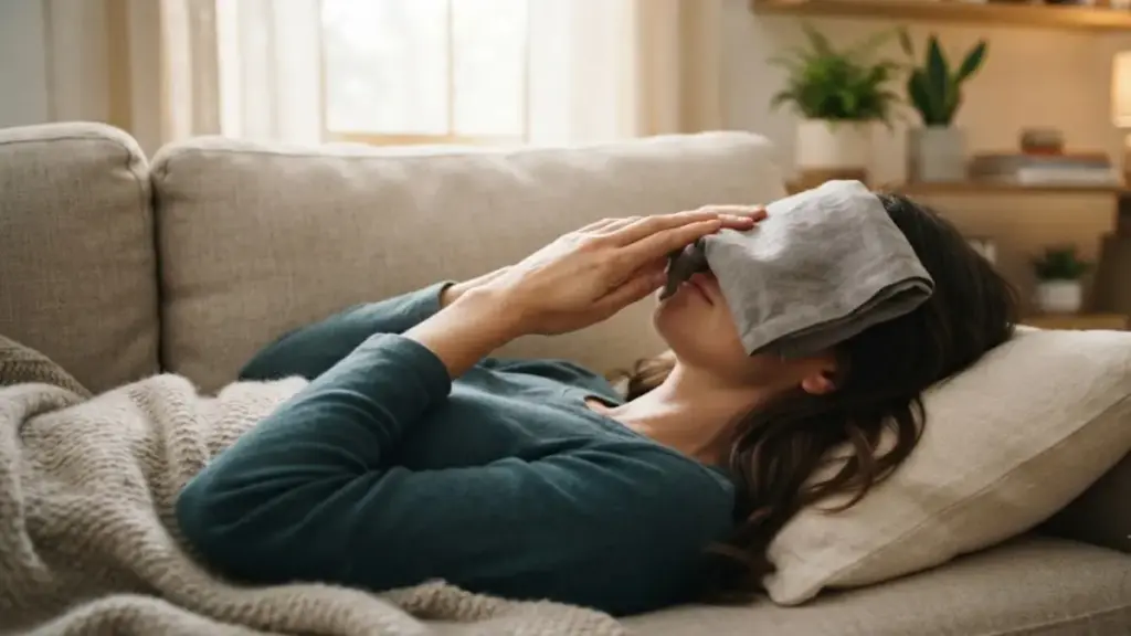 silk-sleep-eye-mask-resting-on-a-pillow-for-neurocysticercosis