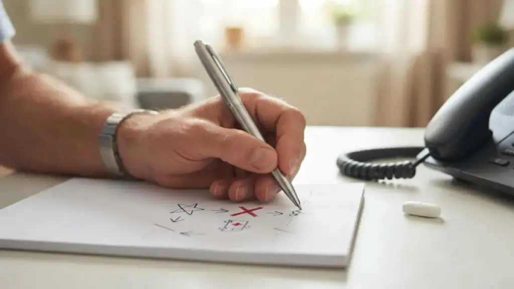 writing-an-emergency-transport-plan-on-a-clean-paper-pad-akl